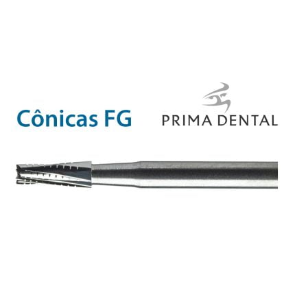 Brocas Carbide Cônicas de Corte Cruzado FG Prima Dental Angelus